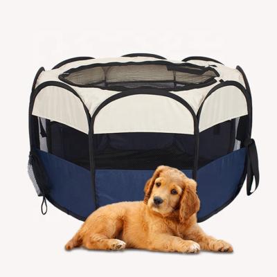 China Ero Friendly Collapsible Pet Playpen Cage Tent Breathable Pop Up Easy Using Soft Small Pet Playpen For Pet Product for sale