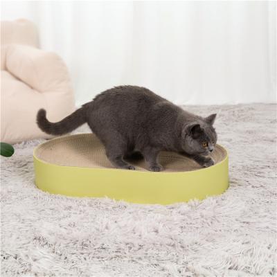 China Wholesale Viable Pet Play Bed Cat Cardboard Pad For Indoor Folding Cat Scratcher Bed Living Room Cat Scratch Board Bed Scratcher for sale