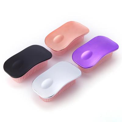 China ABS+TPEE Comb Flexible Teeth Comb Plastic Hair Detangling Hair Care Detangling Scalp Massager Shampoo Hair Brush Amazon for sale