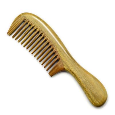 China Chinese professional home manufacturer for natural green wooden sandalwood hair comb for massage for sale