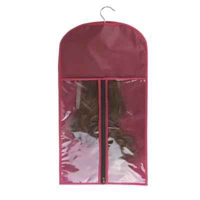 China Custom Folding Wig Packaging Bags Wig Bags With Logo For Hair Salon Home Travel for sale