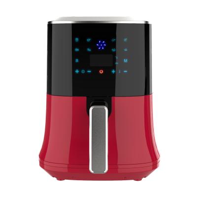 China Red Easy Touch Screen Electronic Air Fryer Factory Direct Digital Touch Screen Supply Quality Assurance for sale