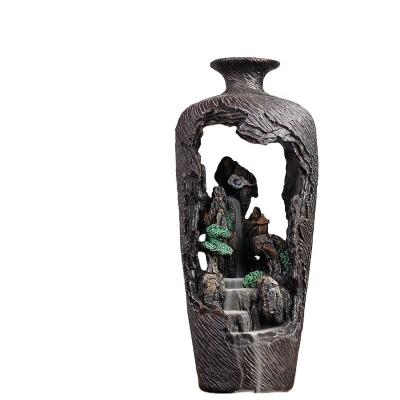 China Hot Selling Chinese Incense Polyresin Buddha Backflow Cone Censer for sale