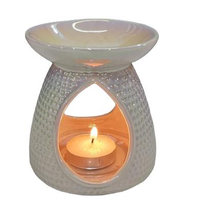 China AROMATIC Porcelain Ceramic Water Essential Oil Drop Shaped Burner for sale