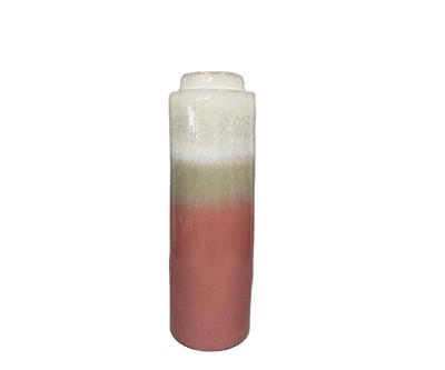 China Europe Porcelain Luster Pink Reactive Vase for sale