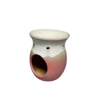 China Home Decoration Porcelain Chandelier Oil Burner Pink Reactive Wax Melt for sale