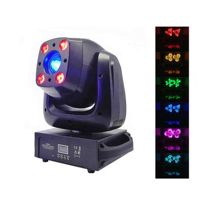 China New Style 4*10W 4IN1 RGBW 100W LED Club Moving Head Wash Head Spot Gobo Effect Light Moving Light for sale