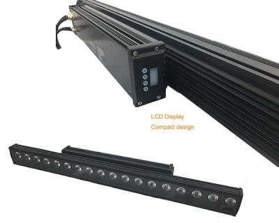 China Garden Waterproof Outdoor Signal Cable Led 18pcs 10w Rgbw 4in1 Wall Washer Light for sale