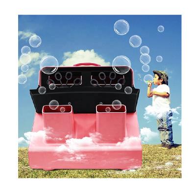 China 300w Stage Bubble Machine Dual Wheel High Power Remote Control Pink For DJ Disco Stage Effects Party for sale