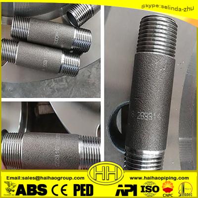 China Carbon Steel Stainless Steel SS316 3000Lbs Double Thread Pipe Nipple for sale