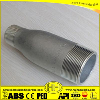 China Carbon steel Asme b16.11 a105/Mss sp-95 forged steel swage nipple for sale