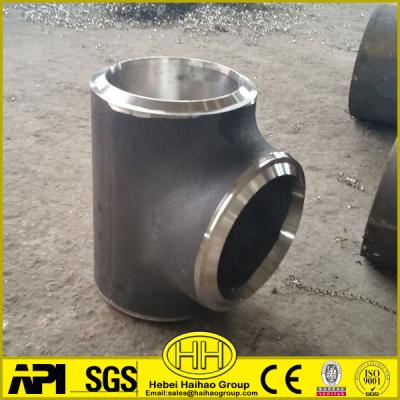 China Petroleum Carbon Steel Butt Weld Equal / Straight Pipe Tee for sale