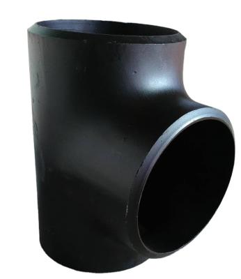 China Straight Butt Welded Petroleum Carbon Steel ASME B16.9 Pipe Fitting Equal Tee SCH40 DN50 ASTM A234 WPB for sale