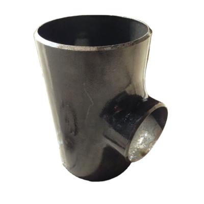 China Petroleum Carbon Steel ASME B16.9 Pipe Fitting Reducing Butt Weld Tee Straight Tee SCH40 DN50 ASTM A234 WPB for sale