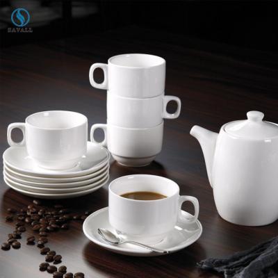 China Savall HoReCa Hotel Coffee Table Viable Luxury Set Coffee Tea Coffee Canister Set Ceramic Mug Set for sale