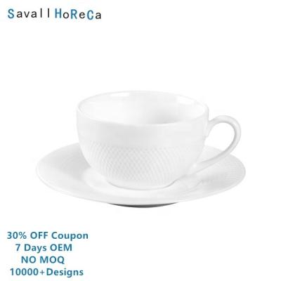 China Savall HoReCa 7DaysOEM Restaurant Bar Restaurant Bone China Tea Cup Viable Fine Bone China Teapot Ceramic Coffee Set for sale