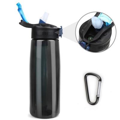 China Easy Operation Other Camping And Hiking Products Hiking Water Bottle With Filtered Straw for sale