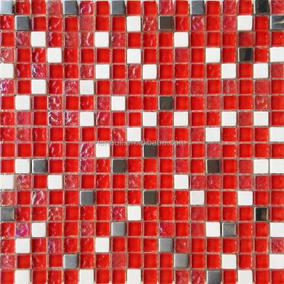 China Parquet factory custo mix mosaic wall glass marble stone slab with factory price for sale