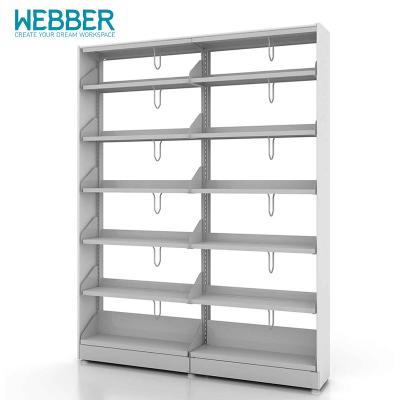 China Eco-friendly Library Use Metal Magazine Shelf Book Rack, School Furniture (SE Series) for sale