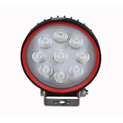 China Led Tractor ADR Approval Light Round Led Work Light 27w 9pcs Led Tractor Light 27w Led Work Light for sale