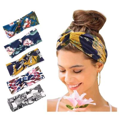 China LOW MOQ Popular Custom Design Logo Printing Headbands Headwraps Headband Hairwrap Set For Women Girl for sale