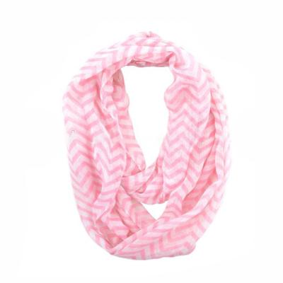 China Custom Everyday Use Fashion Design Chevron Infinity Scarf for sale