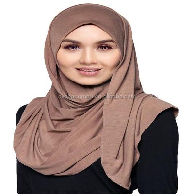 China Simple Jersey Cotton Ready To Use Instant Hijab Scarf for sale