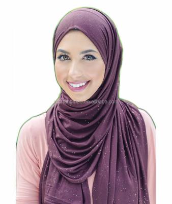 China Simple Wholesale Elegant Soft Rhinestone Chiffon Women Hijab Lightweight Scarf for sale