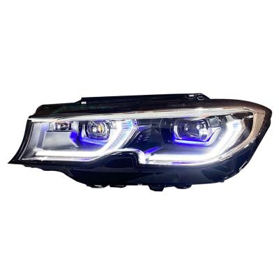 China Luxury Front Light For BMW 3series 2020-2022 G20 G28 The 4 Almost Upgrade 4Far Beam Laser Headlight Assembly Turn Signal Car Adaptive Lamps for sale