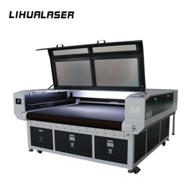 China Water Cooled Lihua 1810 1812 CNC Lazer Automatic Cutter Foam Textile Fabric CO2 Laser Leather Feeding Cutting Machines for sale