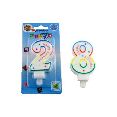 China Cheap Relighting Colorful Relighting Number Candle Birthday Candle Number Candle for sale