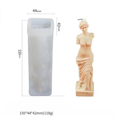 China 3D Silicone Viable Art Body Perfume Candle Mold DIY Making Torso Soap Wax Mold Decor for sale