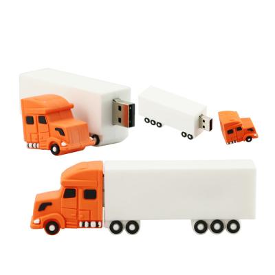 China Custom Silicone 2D and PVC 3D Animal USB Reader 8GB 16GB 32GB Truck USB Flash Stick for sale