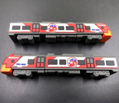 China PVC Customized PVC USB Stick Train Shaped Flash USB Drive Support 16gb 32gb for sale