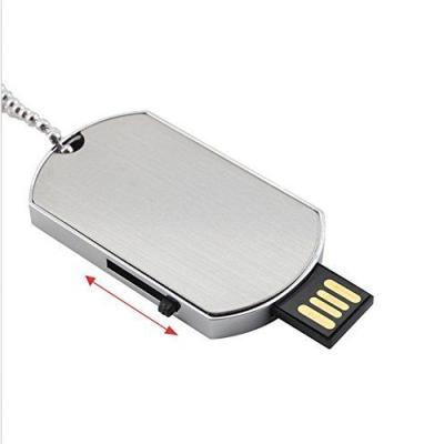 China Custom Logo Design Metal Dog Tag 4gb Metal Pendrive Memory 8gb 16gb Stick Metal Usb Flash Drives for sale