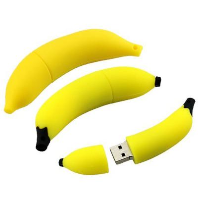 China PVC Cartoon USB Drive Banana USB Flash Drive 8GB 16GB 32GB Fruit USB Flash Memory Hard Disk Drive for sale