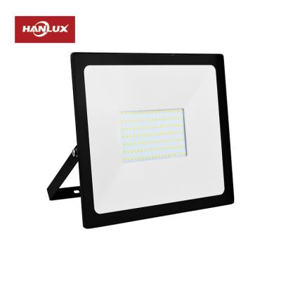 China Hanlux Outdoor Ip65 Waterproof Integrated Flood Light Outdoor Stadium 25w 40w 60w 100w 200w PIR Sensor LED Floodlight Lamp for sale