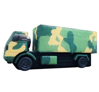 China Hot selling simulation inflatable exercise lure truck for exercise lure inflatable truck model for sale