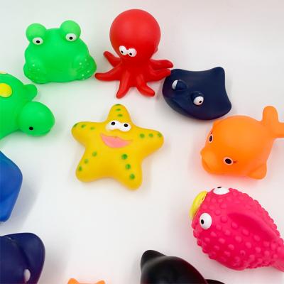 China Mixed Toy Animal Bathroom Shower Sea Animal Toddler Baby Bathtub Squirter Squirter Sounds Rubber Bath Sounds Squirting ToyPopular for sale