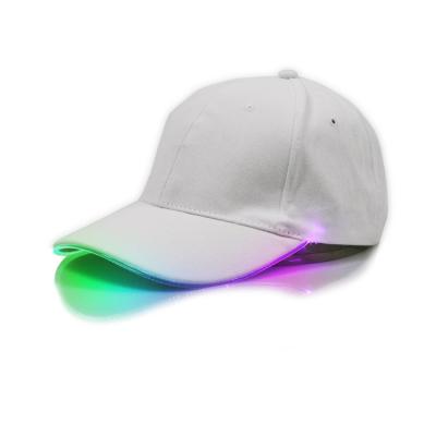 China Custom Farming Logo Holiday Hat Flashlight Hat Glow-in-the-Dark Election Hat With Led Lights for sale