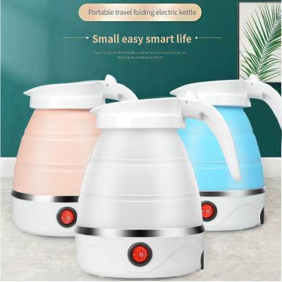 China Mini Portable Folding Commercial Automatic Portable Water Jug Boil-Dry Collapsible Electric Travel Silicone Appliances Kitchen Protection Kettle for sale