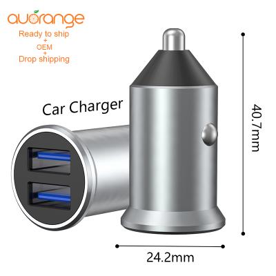 China Mobile Phone Car Charger 2 Port 3.1a Dual Port Usb Charger 12-24v Cigarette Lighter Fast Car Charger Adapter for sale