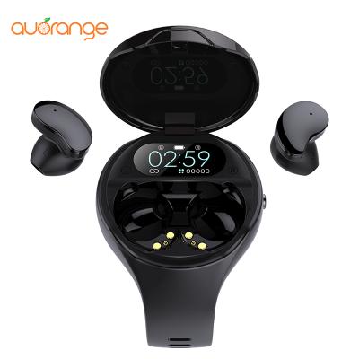 China MP3 playback new arrival earbuds tws wireless earphone 2 in 1 Smart Watch Tws earphone watch earphone for sale