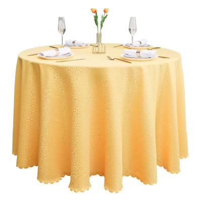 China Modern Wholesale Cheap Round Tablecloths Wedding Party Solid Color Household Tablecloths for sale