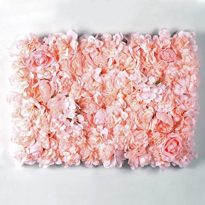 China Fashional Artificial Flower Factory Wholesale Rose Flower Wall Decoration for Wedding Flower Wall Background for sale