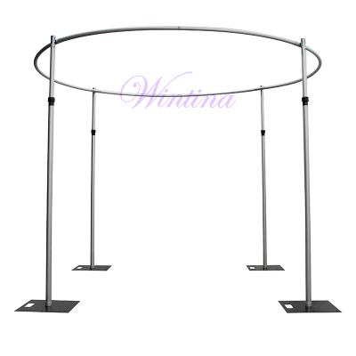 China Hot Factory Price Wintina Wedding/Exhibition/Round Pipe Display/Event Booth/Party Sale/Concert Booth & Draping Kits, Round Wedding Tent Wedding Backdrop Stand Used Pipe & drape for sale for sale