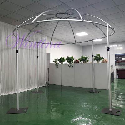 China Wintina 2.5m Diameter Round Party/Concert And 2.5m Height Wedding/Exhibition/Display/Event/Wedding Backdrop Booth,Circle Backdrop Stand Wedding Decoration Centerpieces For Sale for sale