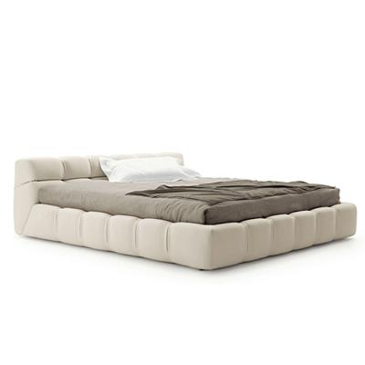 China Good quality Italian design modern villa hotel bed OEM customized leather/fabric modern bed designs furniture bed for sale