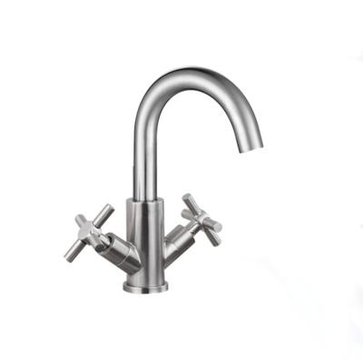 China Thermostatic Single Lever Handle Stainless Steel Faucets Hot Sale Contemporary Swept Single Basin Faucet for sale