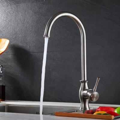 China Hot Sense Faucets Sell Single Handle Gold Faucet For Kitchen Sink Rooster Wall Mounted Kitchen Faucets for sale